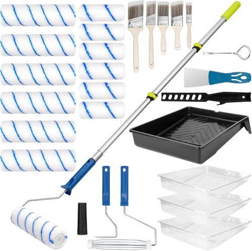 Paint roller kit with - paint,