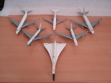 6 Lintoy Aircraft - TWA (727), Air France (707B), PAN AM (747), Concorde