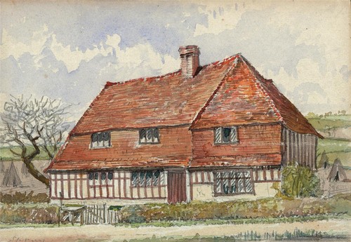 Marden kent small watercolour - small,