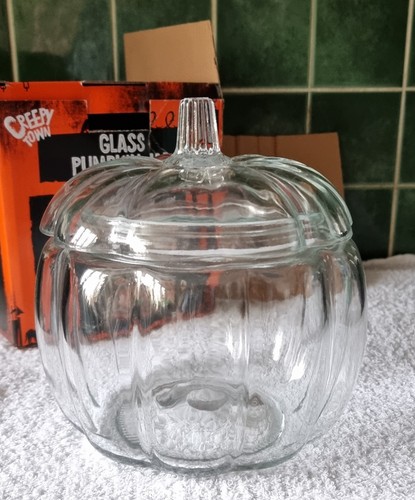 Large glass pumpkin - , jar