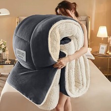 Sherpa Flannel Fleece Blanket