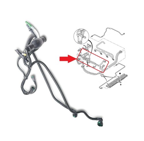 Engine fuel pipe - hose, harness