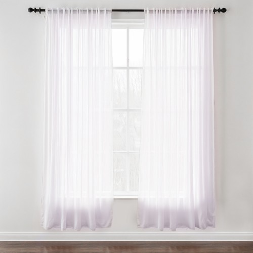 Voile curtains pair - pair, panels)