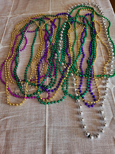 Mardi gras bead necklace - bead,
