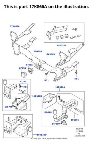 Land rover genuine tow bar - land,