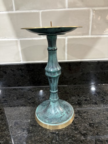 Vintage green enamelled - green, metal