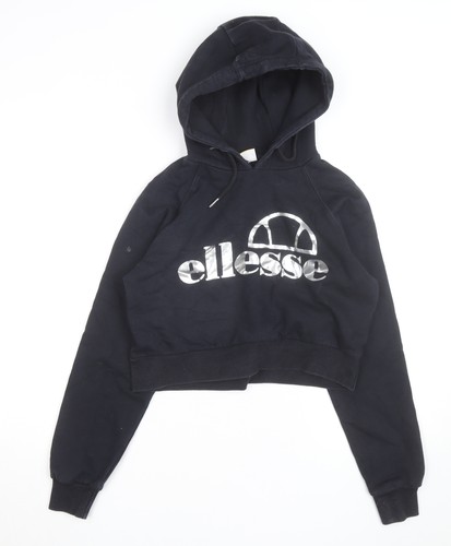 Ellesse womens black cropped - ellesse,