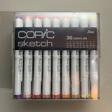 Copic Sketch Marker Set - Assorted Colors -Set of 36 - NEW - SEALED