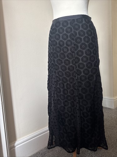 Womens black sheer maxi - black,