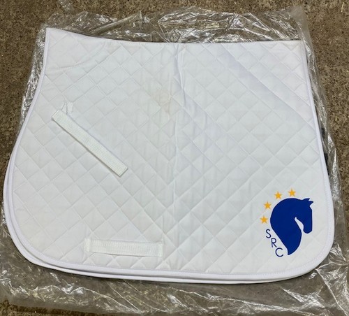Rhinegold white quilted saddle