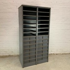 Tall Vintage Industrial Workshop Drawers and Shelving Unit