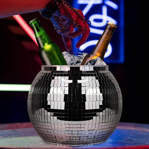 Plastic disco ball shape ice - disco,