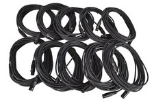 10m XLR Leads Pack of 10