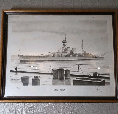 Vintage militaria hms hood - vintage,