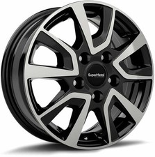 Alloy Wheels 18" SuperMetal Vault Black Pol For VW Transporter T6 15-24