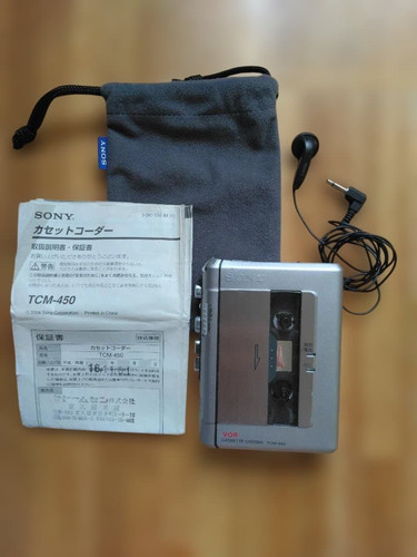Sony tcm 450 walkman cassette - tcm-450,