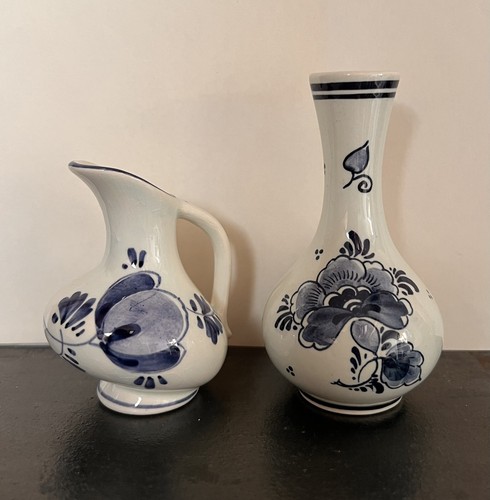 Vintage blue and - blue, white