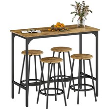 HOMCOM 5-Piece Bar Table and