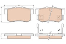REAR BRAKE PAD SET DISC BRAKE