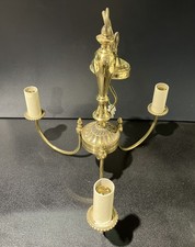 Brookland Brass 3 Arm Ornate Brass Vintage Decor Chandelier Ceiling Light