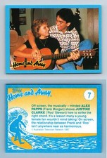 Off Screen Alex Papps & Justine Clarke #7 Home & Away 1987 Topps Trading Card