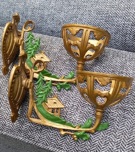 Pair antique vintage wall - pair,