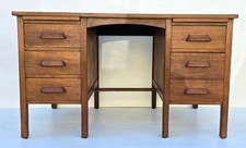 Vintage Oak Teacher's Desk