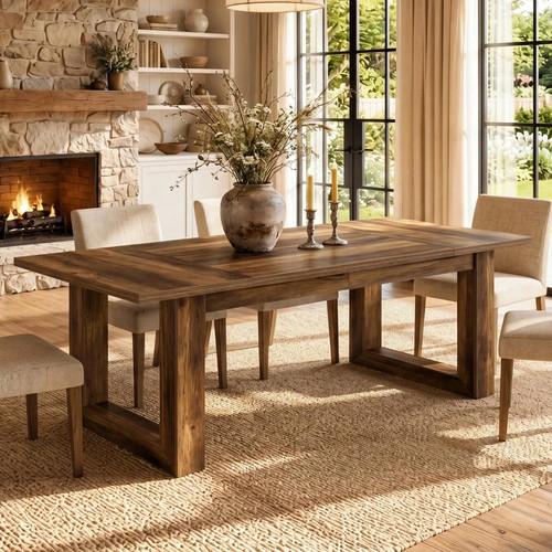160cm rustic farmhouse dining - farmhouse,