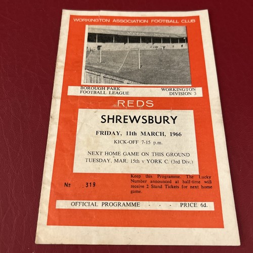 Workington shrewsbury - workington,