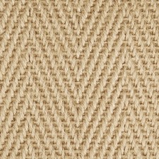 Crucial Trading Jute Herringbone Natural Carpet Remnant 2.1m x 2.3m (s39505)