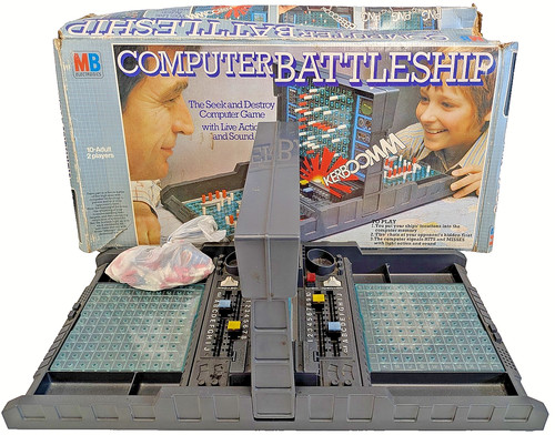 Vintage computer battleship - vintage,