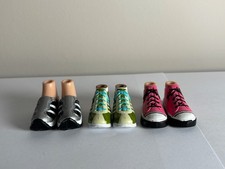 Bratz Doll Shoes Assorted Trainers Bundle [Three Pairs] - Used, Good Condition