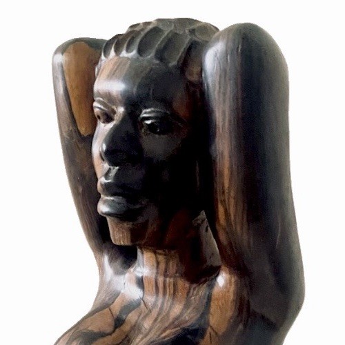 African macassar ebony - african, statue
