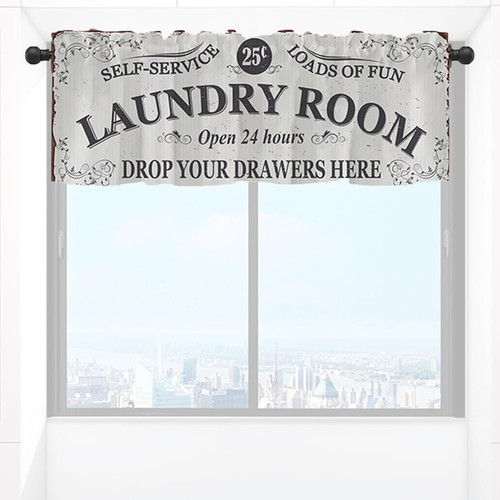 Laundry room curtains - laundry,
