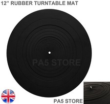 12" Rubber Turntable Platter
