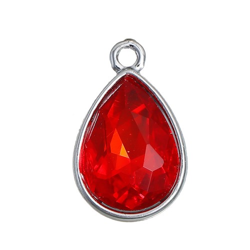 Silver tone birthstone - tone,