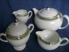 WEDGWOOD "ICARUS" bone china tea set TEAPOT SUGAR BOWL CREAM MILK JUGS NEW