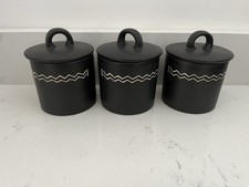 3 X Habitat scraffito Black