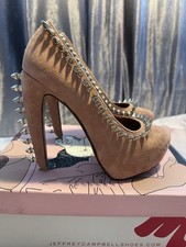 Jeffrey Campbell “ Madame Spike “ Dusty Pink Suede Shoes Size  4
