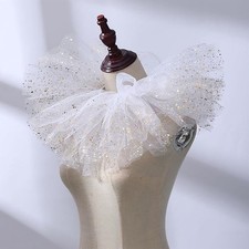 Victorian Ruffled Mesh Faux