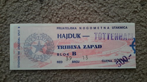 Match ticket hajduk - match, v