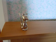 Small Metallic Cat Ornament/Ring Holder