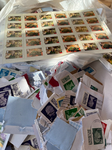 Postage stamps franked - postage,