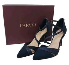 Carvela Luna Navy Suedette Strappy Heels UK Size 6 Occasion Shoe
