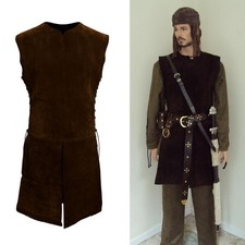 Medieval Viking Brown Suede