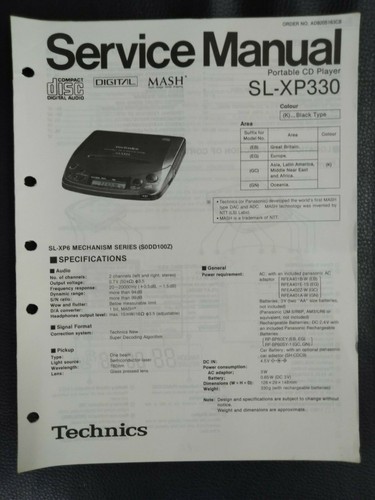Technics xp330 service - technics,