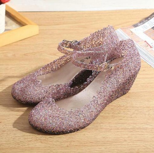 Hot beach wedge shoes high - beach,