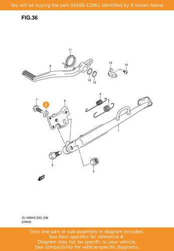 Suzuki washer 09160 12061 - 09160-12061, oem