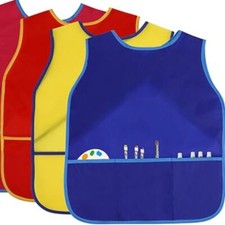 Painting Aprons School Art Smock Cook Aprons with Pockets Kids Smocks Waterproof