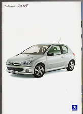 Peugeot 206 Hatchback 2003-04 UK Market Brochure Style S SE Quiksilver XSi GTi